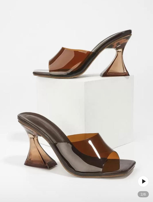 Espresso Hourglass Mules