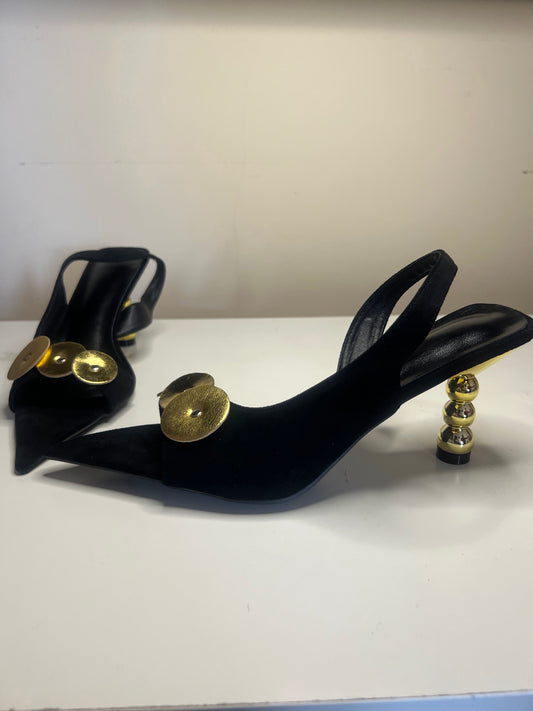 Noir Nouveau Sandals